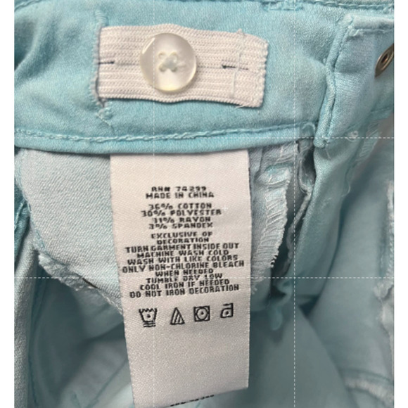 Lot Girls Jeans Denim Skinny Leg Jeans SZ 4T Teal Blue Leggings - Picture 15 of 15